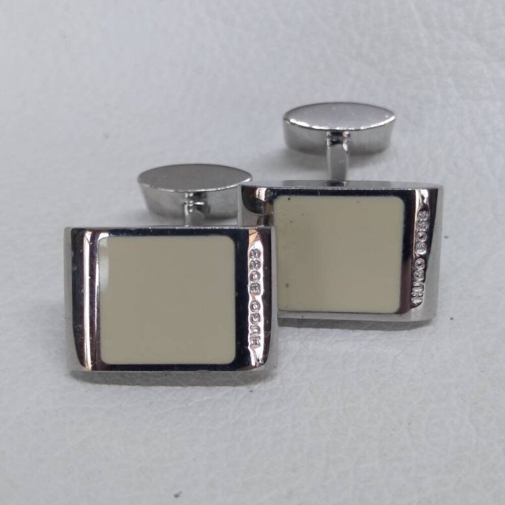 White and Silver Color Vintage Antique cufflinks cuff links Jewelry Menswear Tux